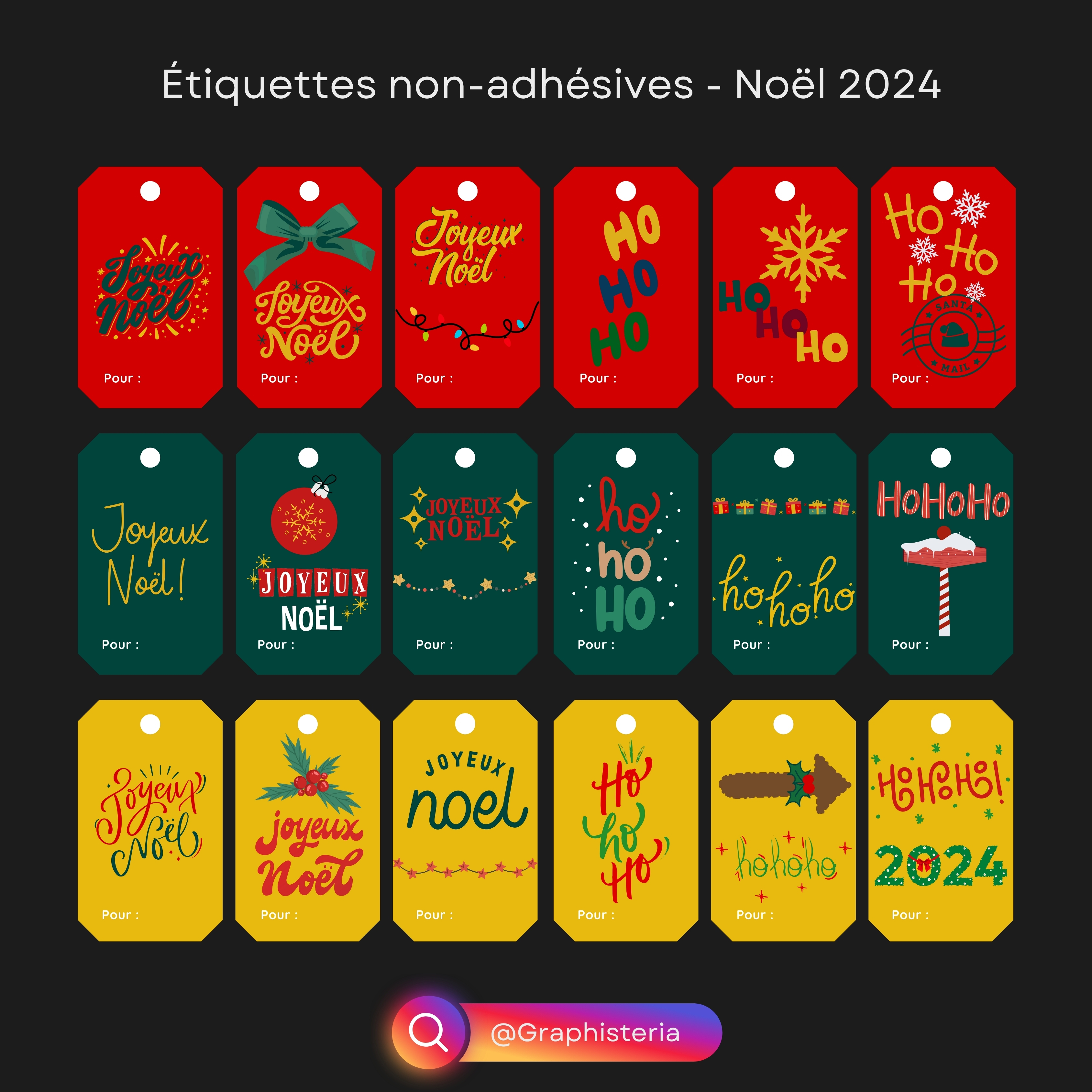 Planches étiquettes Noël 24 - 1