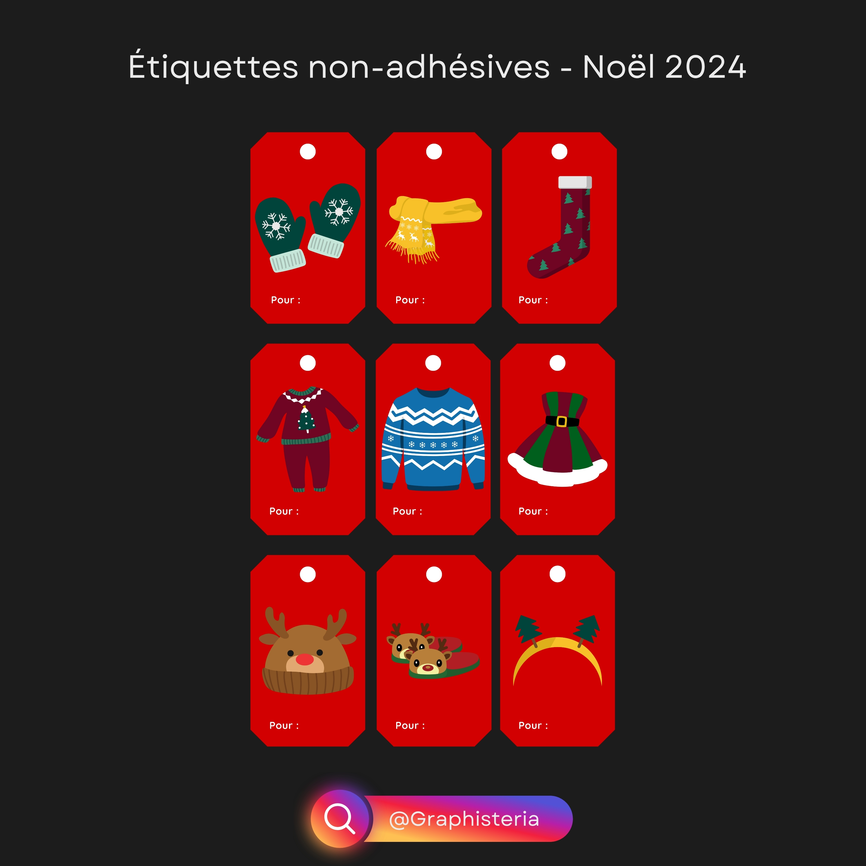 Planche étiquettes Noël 24 - 3