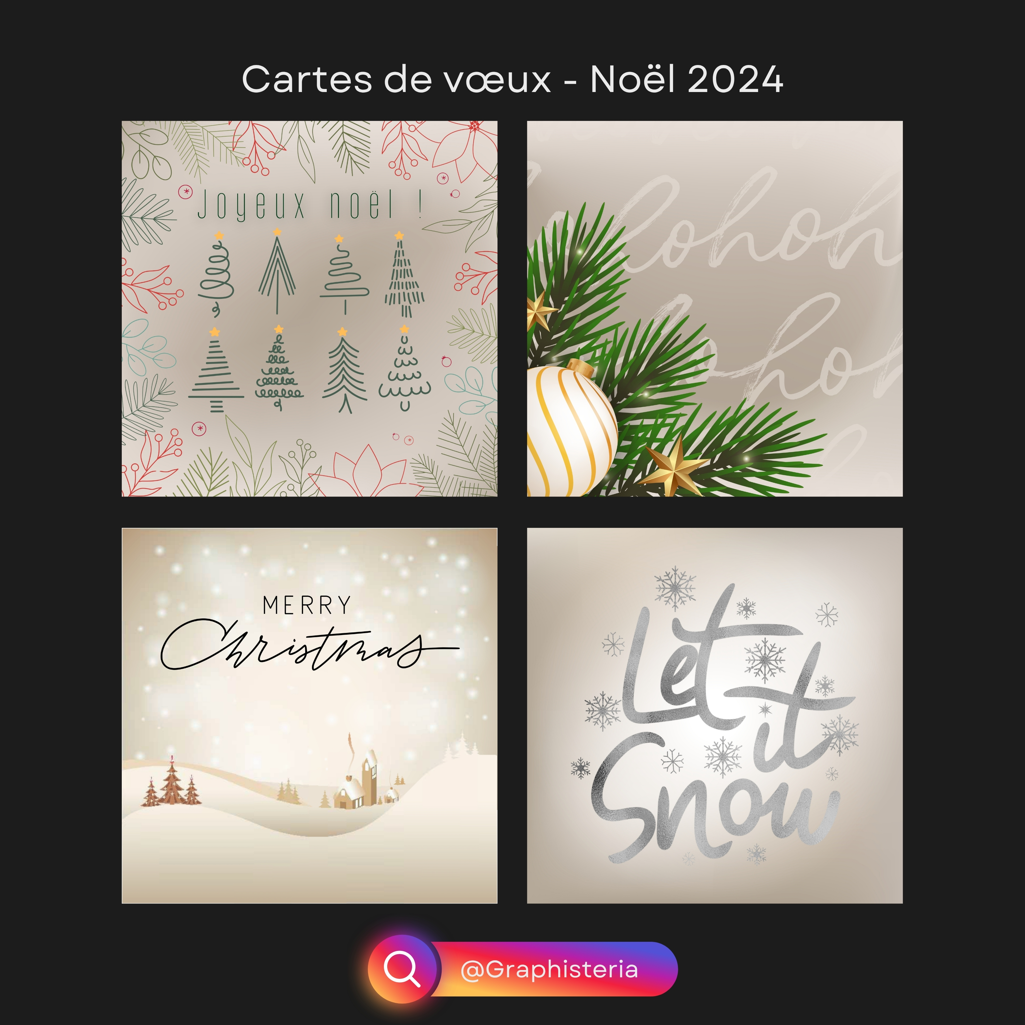 Cartes de vœux Noël 24 - 1