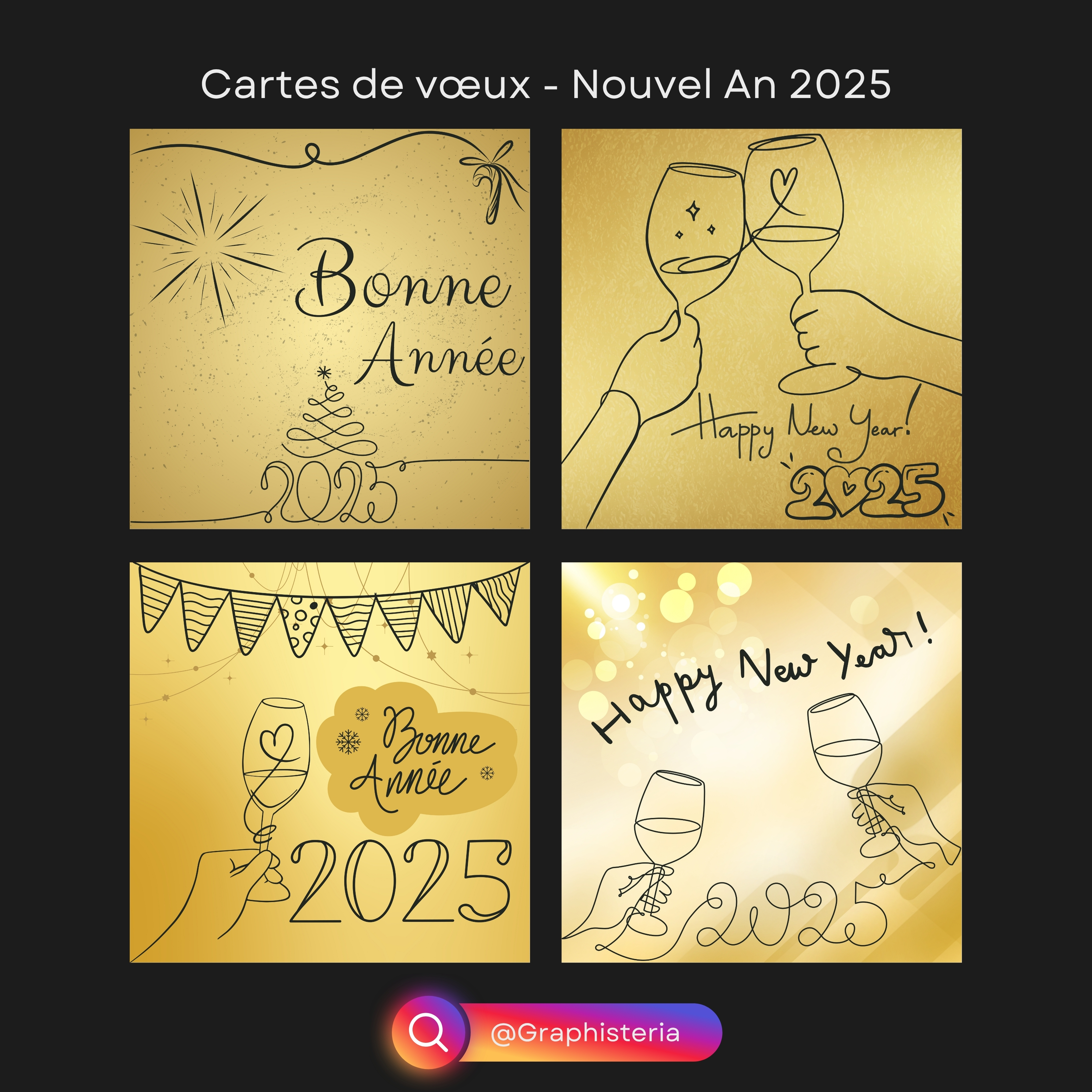Cartes de vœux Nouvel An 25 - 1
