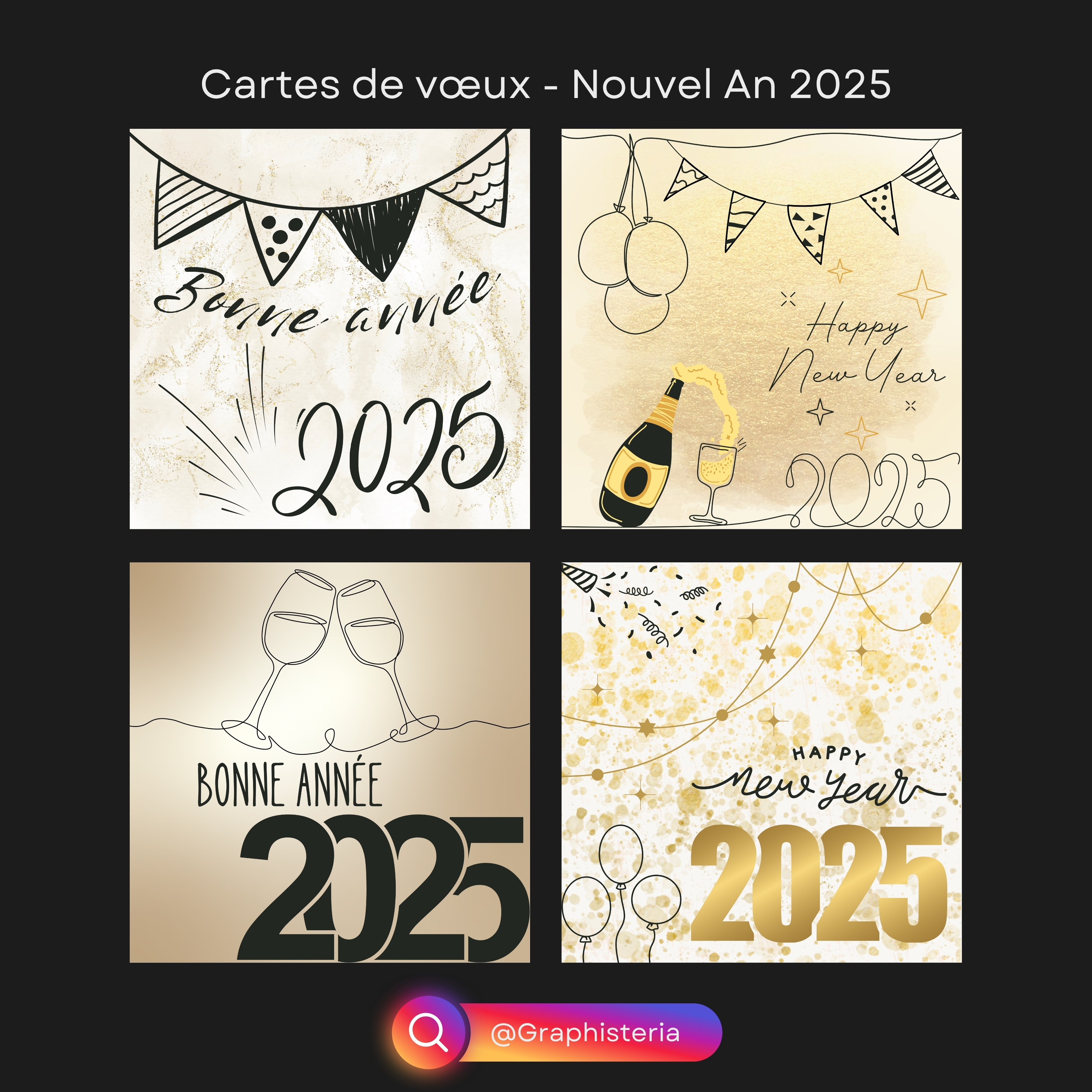 Cartes de vœux Nouvel An 25 - 2